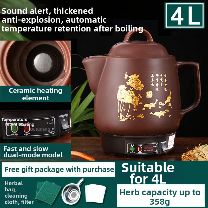 Keramická odvarová nádoba OFN01, 2-3 L, 220V, 450W, KSD skokový termostat, ovládanie tlačidlom, pre 1 osobu