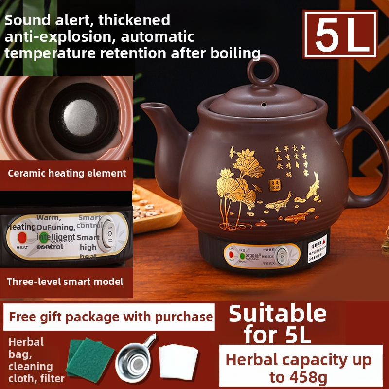 Keramická odvarová nádoba OFN01, 2-3 L, 220V, 450W, KSD skokový termostat, ovládanie tlačidlom, pre 1 osobu