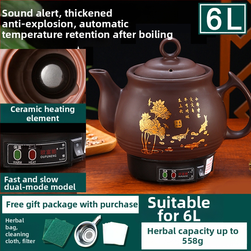 Keramická odvarová nádoba OFN01, 2-3 L, 220V, 450W, KSD skokový termostat, ovládanie tlačidlom, pre 1 osobu