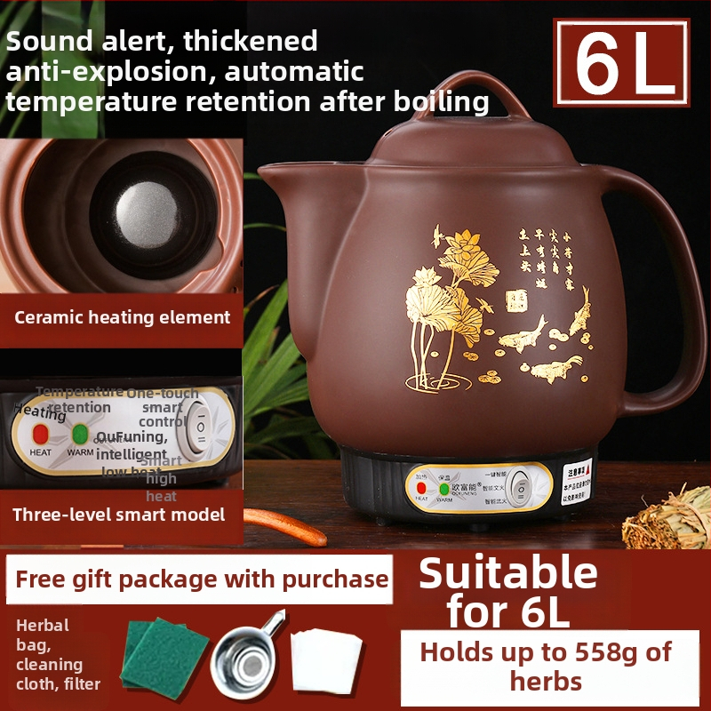 Keramická odvarová nádoba OFN01, 2-3 L, 220V, 450W, KSD skokový termostat, ovládanie tlačidlom, pre 1 osobu