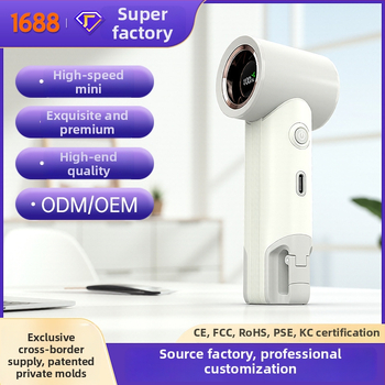 Prijenosni bezlopatni turbo ventilator s USB punjenjem, brushless motor, 5 brzina, kapacitet 2000–4000 mAh, buka 36–45 dB