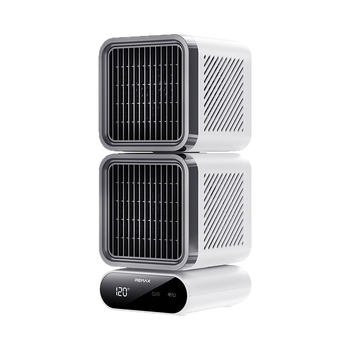 Stolni ventilator s brushless motorom, ugrađena baterija 4000–6000 mAh, 6 brzina, digitalni zaslon, USB napajanje