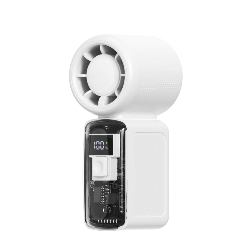 Ručni mini ventilator visoke brzine, motor bez četkica, ugrađena litijska baterija, USB napajanje
