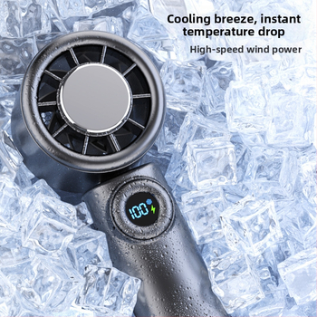 Sklopivi bezlopatni ventilator za vrat i ruku s ledenim hlađenjem, ugrađena baterija 4000mAh, radno vrijeme 2–7h, USB napajanje