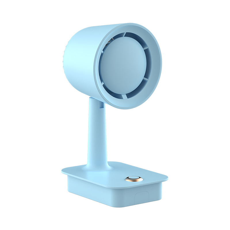 Sklopivi USB stolni ventilator, bez lopatica, brushless motor, 3 brzine, ABS kućište, ugrađena baterija 1000–1200 mAh