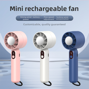 2025 novi ručni ventilator za outdoor upotrebu, prenosni, s pet brzina podešavanja, snažan i tih, mini punjivi ventilator