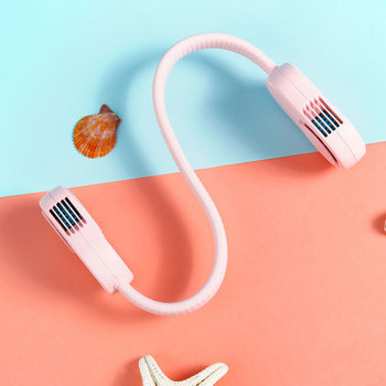 Ανεμιστήρας λαιμού χωρίς λεπίδες USB επαναφορτιζόμενος, 3 ταχύτητες, 3,7V, 5W, θόρυβος κάτω από 40 dB