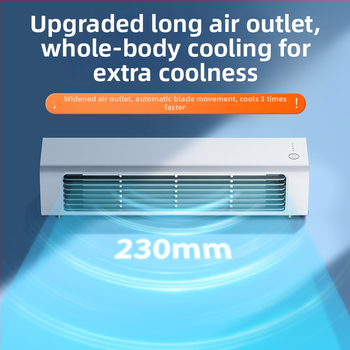 Ventilátor bez lopatiek stĺpový, prenosný USB, na stole alebo na stenu, kývacia hlava, prirodzený vietor, 5V/7W, vstavaná batéria 2000–4000 mAh, diaľkové ovládanie, výdrž 6–8 hodín