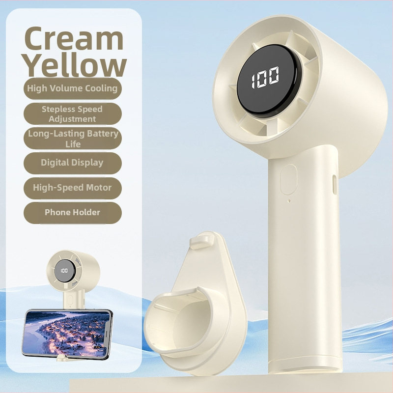Ručni bezlopatni turbinski ventilator, ugrađena baterija 1200-2000 mAh, 100 razina brzine, buka 50-60 dB, USB napajanje