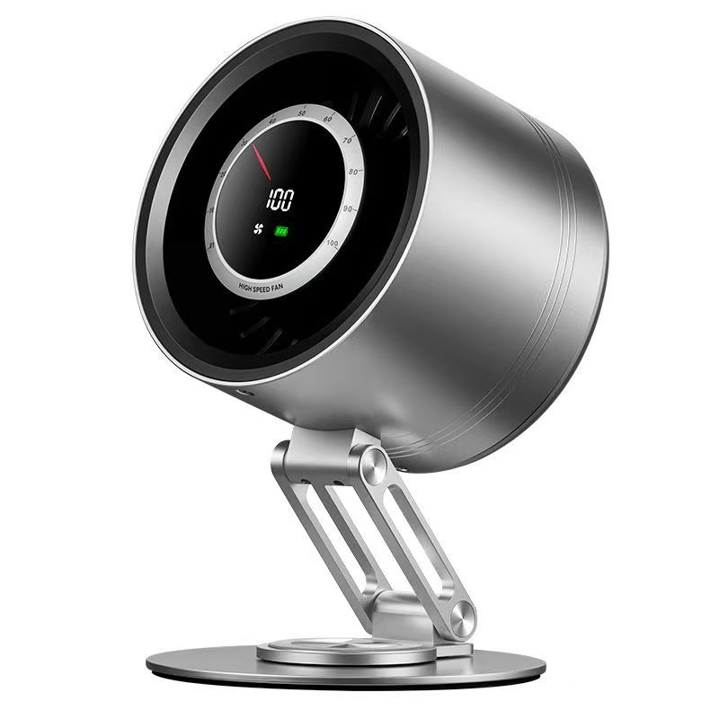 Potpuno metalni stolni ventilator, USB punjiv, kompakno hlađenje za dom i ured