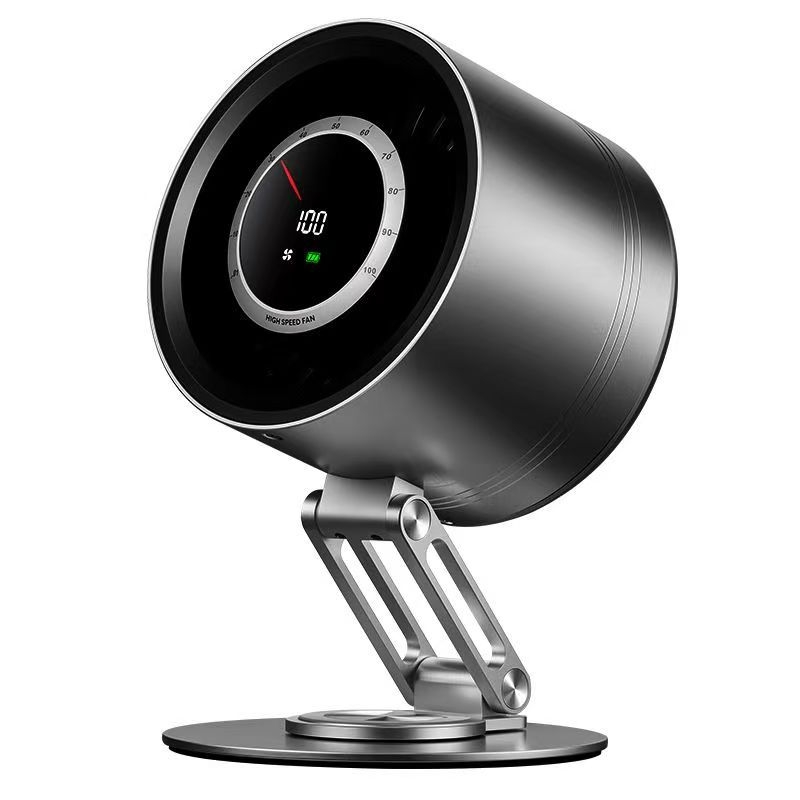 Potpuno metalni stolni ventilator, USB punjiv, kompakno hlađenje za dom i ured