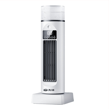 Stolni bezlopatni oscilirajući toranj ventilator s daljinskim upravljačem, USB napajanje, funkcija prskanja, digitalni zaslon, 6 brzina, spremnik vode 200 ml