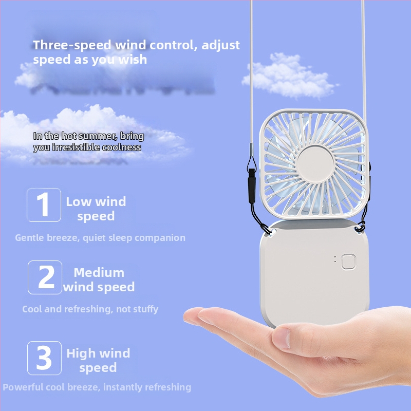 Ventilator za vrat, bez lopatica, ugrađena litijska baterija, USB punjenje, motor bez četkica