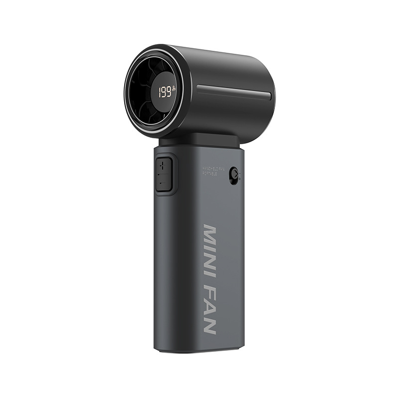 Ventilator de mână fără palete, baterie încorporată 2000–4000 mAh, încărcare USB, 5 viteze, zgomot sub 36 dB, motor brushless, compact și portabil