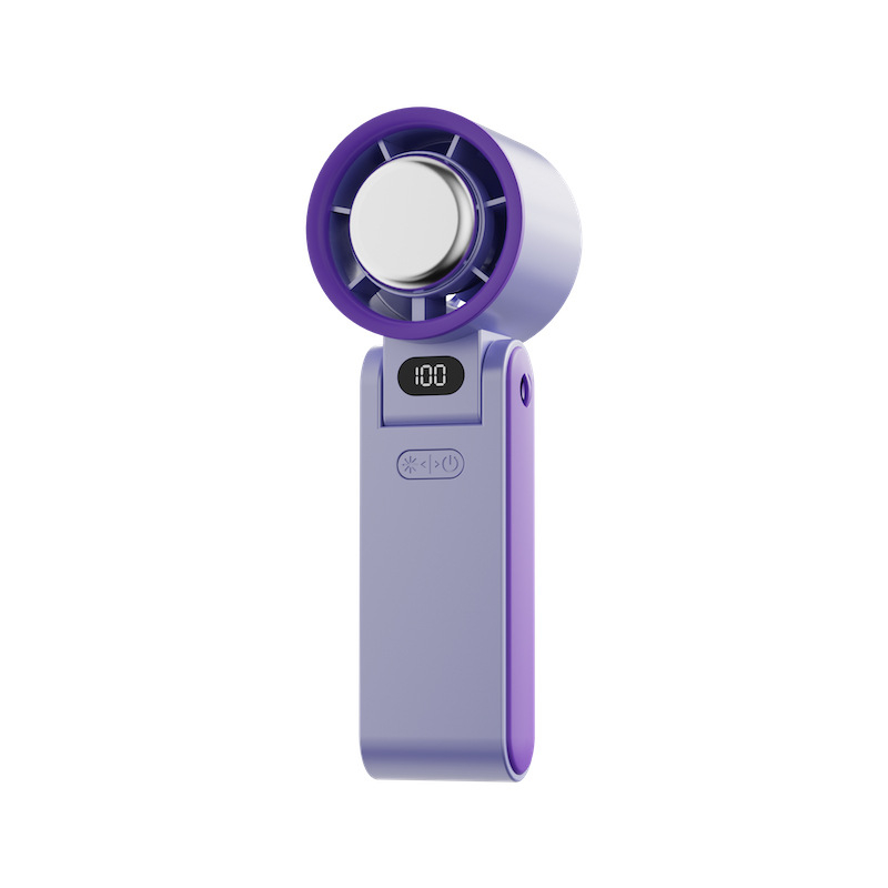 Ručni bezlopotni ventilator s USB punjenjem, digitalni zaslon s 100 razina, 4000–6000 mAh baterija, brushless motor, buka ispod 36 dB, pogodan za vanjsku upotrebu