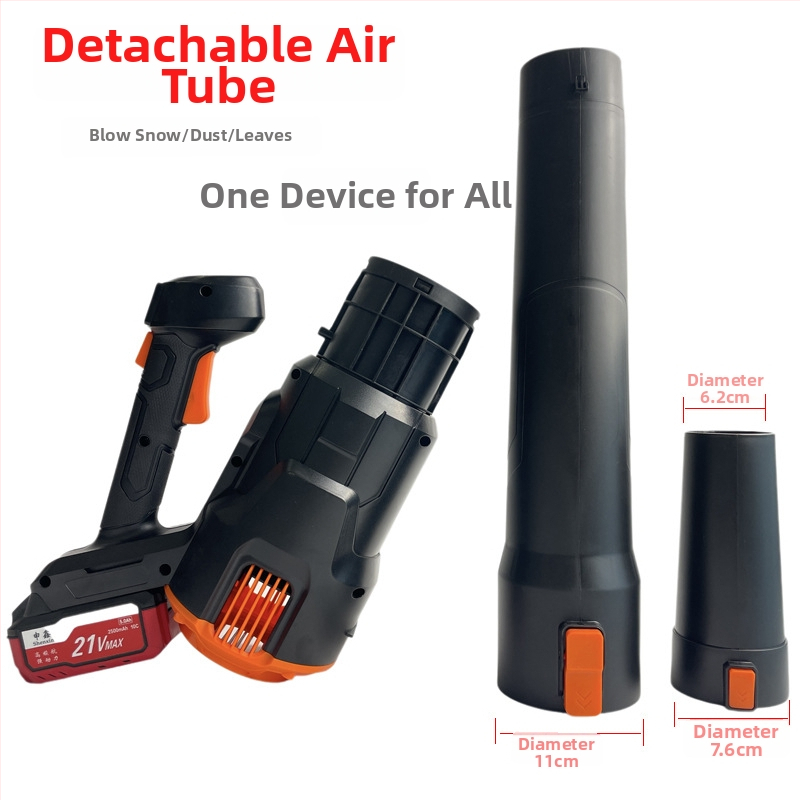 Suflător industrial cu baterie Li-ion reîncărcabilă, fără perii, 21V, 380W, debit de aer 9, 21000 rpm