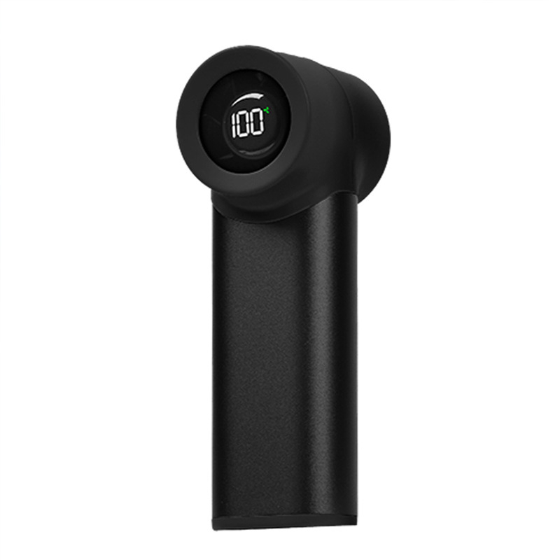 Prenosni ručni ventilator od metala, USB punjenje, digitalni zaslon, 5 brzina, motor bez četkica