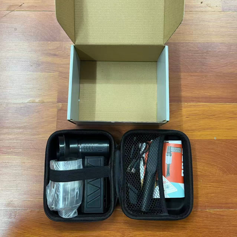 Ručni bežični ventilator s bezčetkasti motorom, ugrađena baterija 4000–6000mAh, 4 brzine, USB punjenje