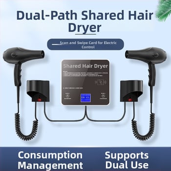 Hengxingzhi Στεγνωτήρας μαλλιών με βούρτσες, 1600W, 220V, Ψυχρός/Ζεστός αέρας, Ακροφύσια Συγκεντρωτήρα + Διαχύτης, Προστασία από Υπερθέρμανση