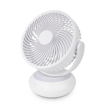 Kompaktni USB stolni ventilator s ugrađenom baterijom, 3 brzine, tihi oscilirajući rad (36-45 dB)