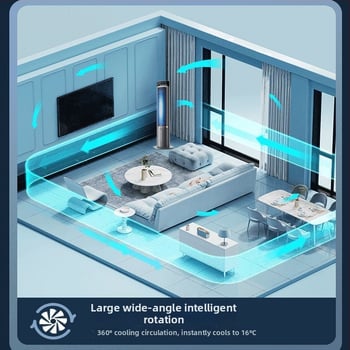 Chigo vodeni toranj ventilator bez lopatica, daljinsko upravljanje, 220V, 40W, 3 brzine, spremnik 2.6–4.0 L, buka 36–45 dB