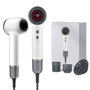 A19 hajszárító, 1600W, brushless motor, 400 millió negatív ion, állandó hőmérsékletű levegő, kijelző