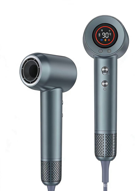 A19 hajszárító, 1600W, brushless motor, 400 millió negatív ion, állandó hőmérsékletű levegő, kijelző