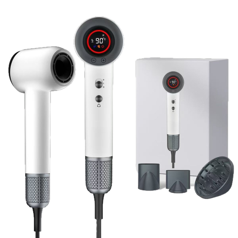 A19 hajszárító, 1600W, brushless motor, 400 millió negatív ion, állandó hőmérsékletű levegő, kijelző