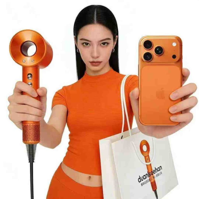 Σεσουάρ μαλλιών οικιακής χρήσης, υψηλής ισχύος 1600W, μοτέρ χωρίς ψήκτρες DC, 220V, κρύος/θερμός αέρας, προστασία από υπερθέρμανση