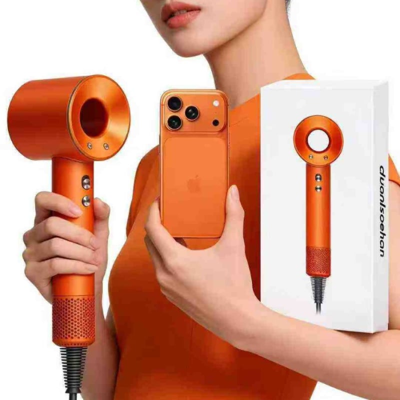 Σεσουάρ μαλλιών οικιακής χρήσης, υψηλής ισχύος 1600W, μοτέρ χωρίς ψήκτρες DC, 220V, κρύος/θερμός αέρας, προστασία από υπερθέρμανση