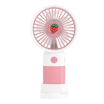 Palm Star USB Ručni Ventilator, Prijenosni Mini Ventilator s Ugrađenom Baterijom 300–500 mAh, 3 Brzine, Držač za Telefon