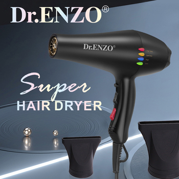 Στεγνωτήρας μαλλιών – Υψηλής ισχύος 8000W, Κινητήρας με βούρτσες AC, Ζεστό/Κρύο αέρας, 2 ταχύτητες, Μονό ακροφύσιο