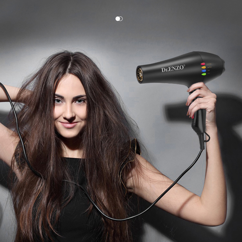 Στεγνωτήρας μαλλιών – Υψηλής ισχύος 8000W, Κινητήρας με βούρτσες AC, Ζεστό/Κρύο αέρας, 2 ταχύτητες, Μονό ακροφύσιο