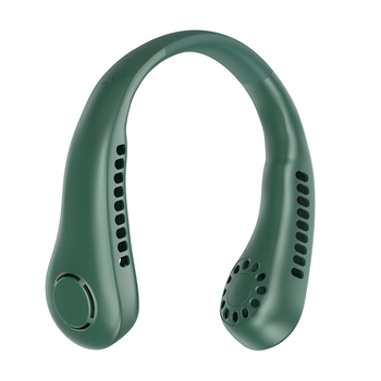 USB ventilator za vratom s digitalnim zaslonom, 5 brzina, ugrađena baterija 1200-2000 mAh, buka ispod 36 dB, 5V/5W, 6+ lopatica