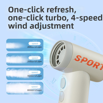 Mini ručni USB punjivi turbo ventilator za vanjsku uporabu