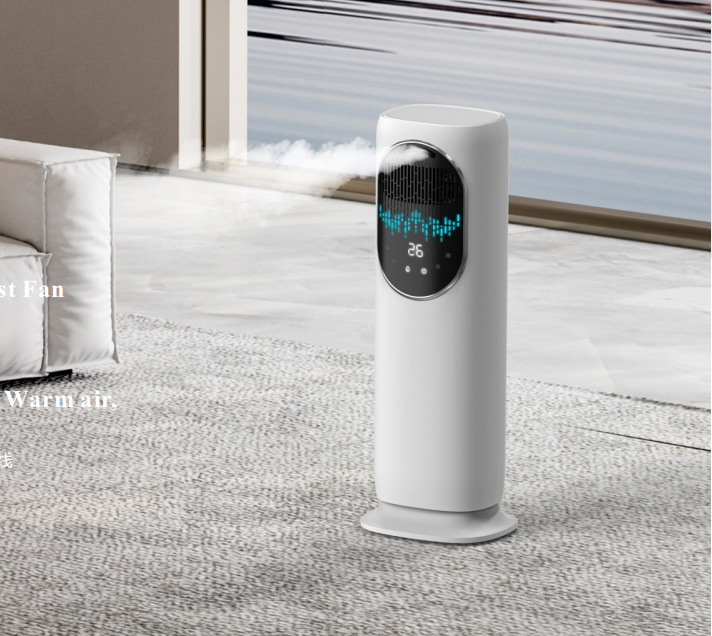 Ventilator vertical de încălzire și răcire fără palete, 2000W, 220V/50Hz, telecomandă, 3 viteze