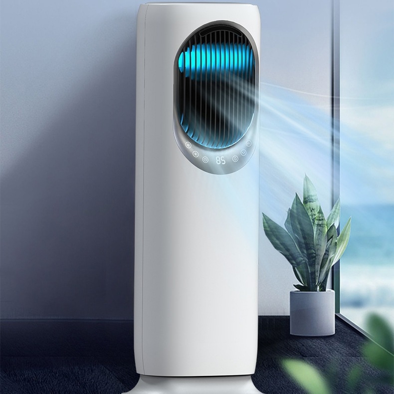 Ventilator vertical de încălzire și răcire fără palete, 2000W, 220V/50Hz, telecomandă, 3 viteze