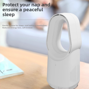 Bezlopatkový vežový ventilátor 060A, USB napájanie 5V/6W, brushless motor, dotykové ovládanie