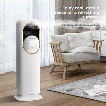 Milian 5A Bezlopatový ventilátor s vykurovacou a chladiacou funkciou so zvlhčovaním a dezinfekciou, 1880W, 220V, 3 rýchlosti, zásobník vody 1.0–2.5 L, diaľkové ovládanie