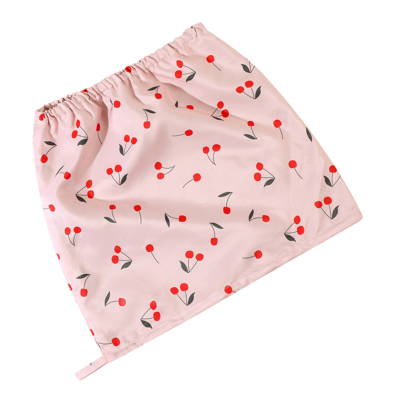 Dvostruka vodootporna kapa za tuširanje za odrasle, satenski rub, pastirski stil, 59 g, Materijal: vodootporni poliester + satén, Mogućnost tiska logotipa