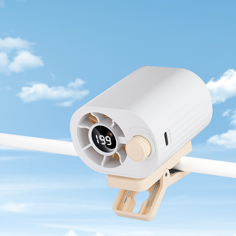 Ručni bezlopatni mini ventilator s USB napajanjem, brushless motor, nepostepena regulacija brzine, ugrađena baterija 1200–2000 mAh