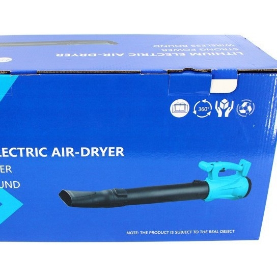 Újratölthető lítium akkumulátoros légfúvó vákuummal, 21V, erős a levelekhez és a hóhoz, pormentesítő ventilátor, kompatibilis AC/DC 50–250V