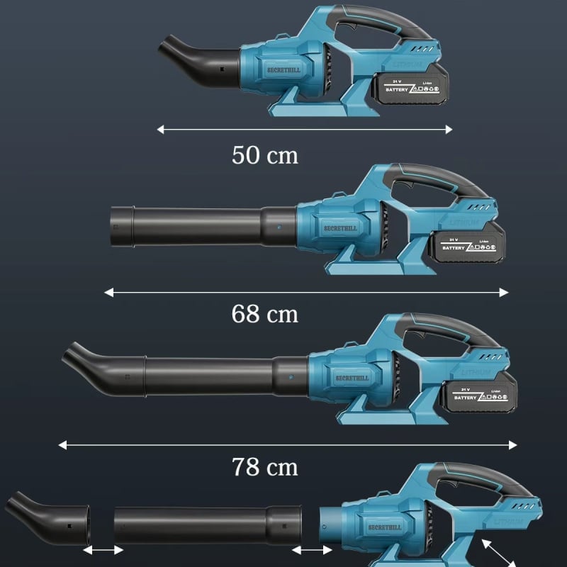 Suflător industrial cu baterie litiu-ion, 21V, fără vid, puternic