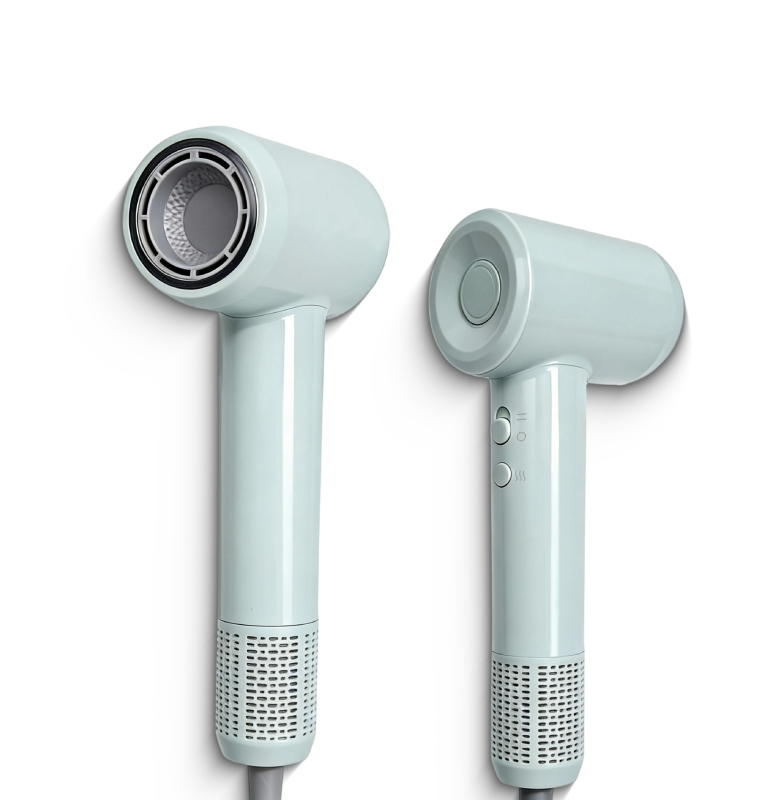 Uscător de păr cu motor brushless AC, 1500W, 220V, ion negativ și control constant al temperaturii (4 setări), duză concentrator