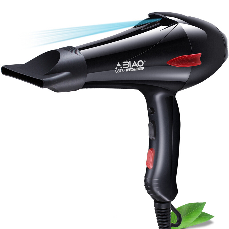 ABIAO 2300W profesionalno/kućno sušilo za kosu s negativnim ionima i konstantnom temperaturom, hladan/topli zrak, niska buka ≤36 dB, AC motor, 220V