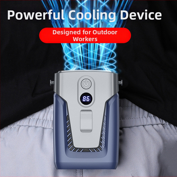 Ventilator bez lopatica za struk/ vrat, USB punjiv, 4000mAh+, 3 brzine, pokriće 10 m²
