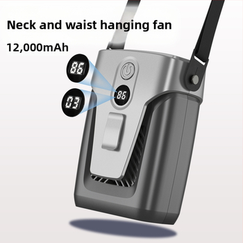 Ventilator bez lopatica za struk/ vrat, USB punjiv, 4000mAh+, 3 brzine, pokriće 10 m²