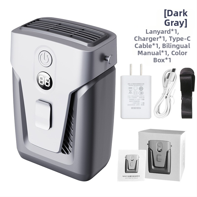 Ventilator bez lopatica za struk/ vrat, USB punjiv, 4000mAh+, 3 brzine, pokriće 10 m²