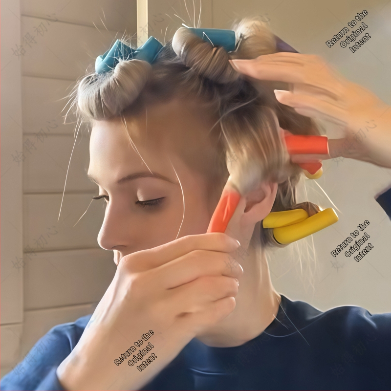 Nočné kovrčovacie tyčinky na vlasy – ľahké styling, nadýchané korienky, tepelne odolné a studené trvalé kučery