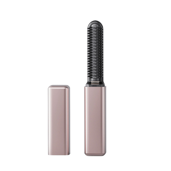 Μίνι ασύρματος θερμαντήρας-βούρτσα μαλλιών για ίσια και σγουρά — επίστρωση τιτάνιο-χρυσό, θερμαντικό στοιχείο διάμετρος ≤15 мм, ισχύς 18W, τάση 3,7V, 1-στάδιο ρύθμισης θερμοκρασίας